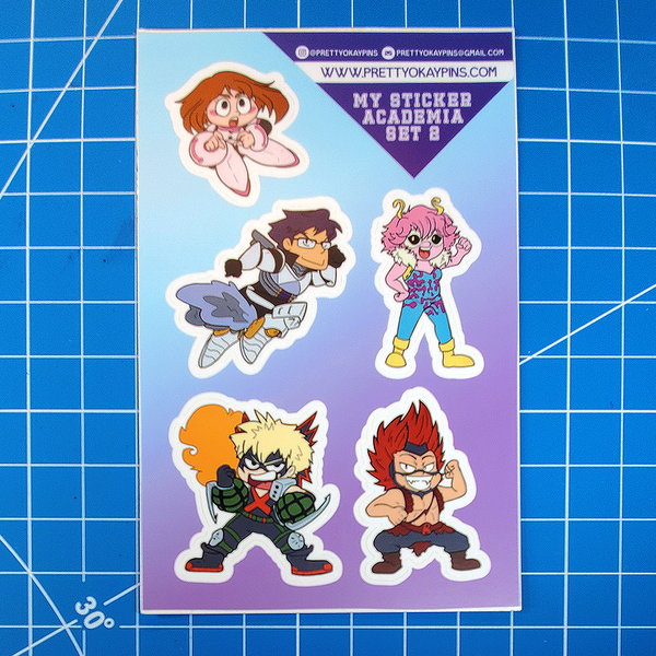 My Sticker Academia Set