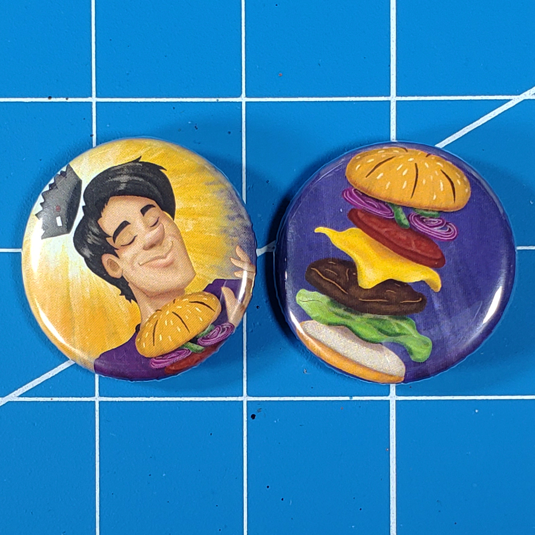 Juggie Burger Buttons